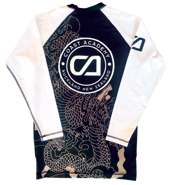 ADULT - White Sleeve Rash guard - Image 2