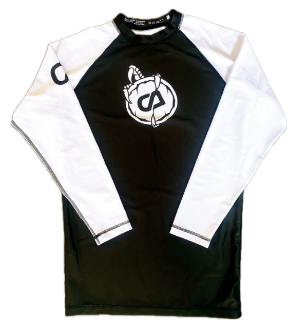 ADULT - White Sleeve Rash guard